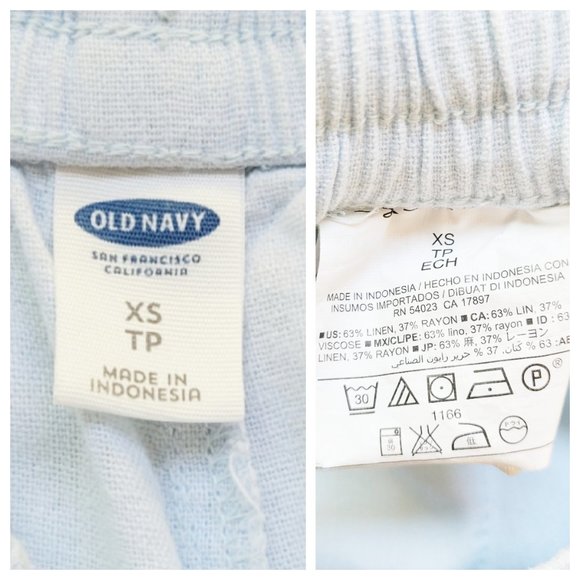 Old Navy Light Blue Lounge Shorts Elastic Waist Drawstring Shorts w Pockets - Picture 8 of 10